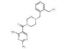 [2-({4-[(2-amino-4-methylpyrimidin-5-yl)carbonyl]piperazin-1-yl}methyl)phenyl]methanol