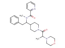 N-methyl-N-(1-{1-[2-(4-morpholinyl)propanoyl]-4-piperidinyl}-2-phenylethyl)-2-pyridinecarboxamide