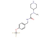 N~2~-methyl-N~2~-piperidin-4-yl-N~1~-[4-(trifluoromethoxy)benzyl]glycinamide