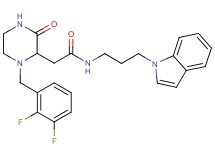 2-[1-(2,3-difluorobenzyl)-3-oxo-2-piperazinyl]-N-[3-(1H-indol-1-yl)propyl]acetamide