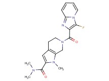 6-[(3-fluoroimidazo[1,2-a]pyridin-2-yl)carbonyl]-N,N,1-trimethyl-4,5,6,7-tetrahydro-1H-pyrrolo[2,3-c]pyridine-2-carboxamide