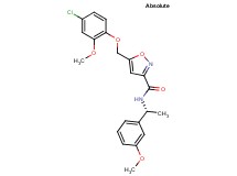 5-[(4-chloro-2-methoxyphenoxy)methyl]-N-[(1R)-1-(3-methoxyphenyl)ethyl]-3-isoxazolecarboxamide