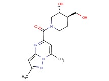 (3R*,4R*)-1-[(2,7-dimethylpyrazolo[1,5-a]pyrimidin-5-yl)carbonyl]-4-(hydroxymethyl)-3-piperidinol