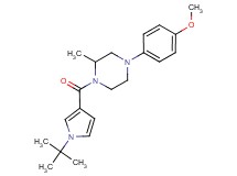 1-[(1-tert-butyl-1H-pyrrol-3-yl)carbonyl]-4-(4-methoxyphenyl)-2-methylpiperazine