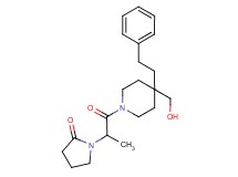 1-{2-[4-(hydroxymethyl)-4-(2-phenylethyl)-1-piperidinyl]-1-methyl-2-oxoethyl}-2-pyrrolidinone