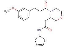 N-3-cyclopenten-1-yl-2-{4-[3-(3-methoxyphenyl)propanoyl]-3-morpholinyl}acetamide