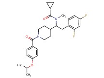 N-{2-(2,4-difluorophenyl)-1-[1-(4-isopropoxybenzoyl)-4-piperidinyl]ethyl}-N-methylcyclopropanecarboxamide