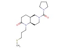 (4aS*,8aR*)-1-[3-(methylthio)propyl]-6-(pyrrolidin-1-ylcarbonyl)octahydro-1,6-naphthyridin-2(1H)-one