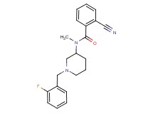 2-cyano-N-[1-(2-fluorobenzyl)-3-piperidinyl]-N-methylbenzamide