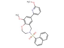 9-methoxy-7-(6-methoxy-2-pyridinyl)-4-(1-naphthylsulfonyl)-2,3,4,5-tetrahydro-1,4-benzoxazepine