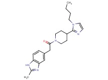 5-{2-[4-(1-butyl-1H-imidazol-2-yl)piperidin-1-yl]-2-oxoethyl}-2-methyl-1H-benzimidazole
