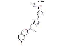 (4S)-4-(4-{[{[(5-fluoro-2-methylphenyl)amino]carbonyl}(methyl)amino]methyl}-1H-1,2,3-triazol-1-yl)-N-methyl-L-prolinamide hydrochloride