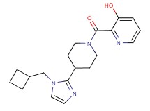 2-({4-[1-(cyclobutylmethyl)-1H-imidazol-2-yl]-1-piperidinyl}carbonyl)-3-pyridinol