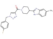 2-(1-{[1-(4-fluorobenzyl)-1H-1,2,3-triazol-4-yl]carbonyl}-4-piperidinyl)-5-methyl-1H-benzimidazole