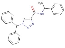 1-(diphenylmethyl)-N-(1-phenylethyl)-1H-1,2,3-triazole-4-carboxamide