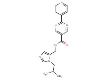 N-[(1-isobutyl-1H-imidazol-5-yl)methyl]-2-(4-pyridinyl)-5-pyrimidinecarboxamide