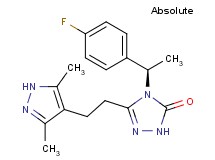 5-[2-(3,5-dimethyl-1H-pyrazol-4-yl)ethyl]-4-[(1R)-1-(4-fluorophenyl)ethyl]-2,4-dihydro-3H-1,2,4-triazol-3-one