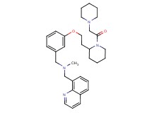 N-methyl-1-(3-{2-[1-(1-piperidinylacetyl)-2-piperidinyl]ethoxy}phenyl)-N-(8-quinolinylmethyl)methanamine