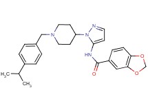 N-{1-[1-(4-isopropylbenzyl)-4-piperidinyl]-1H-pyrazol-5-yl}-1,3-benzodioxole-5-carboxamide