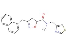 N-methyl-3-(1-naphthylmethyl)-N-(1,3-thiazol-4-ylmethyl)-4,5-dihydro-5-isoxazolecarboxamide