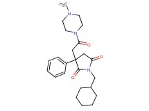 1-(cyclohexylmethyl)-3-[2-(4-methyl-1-piperazinyl)-2-oxoethyl]-3-phenyl-2,5-pyrrolidinedione