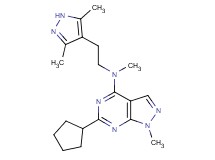 6-cyclopentyl-N-[2-(3,5-dimethyl-1H-pyrazol-4-yl)ethyl]-N,1-dimethyl-1H-pyrazolo[3,4-d]pyrimidin-4-amine