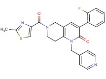 3-(2-fluorophenyl)-6-[(2-methyl-1,3-thiazol-4-yl)carbonyl]-1-(4-pyridinylmethyl)-5,6,7,8-tetrahydro-1,6-naphthyridin-2(1H)-one