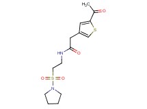 2-(5-acetyl-3-thienyl)-N-[2-(pyrrolidin-1-ylsulfonyl)ethyl]acetamide