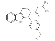 2-(3-methylbutanoyl)-1-[4-(methylthio)phenyl]-2,3,4,9-tetrahydro-1H-beta-carboline
