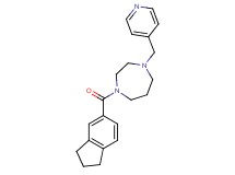 1-(2,3-dihydro-1H-inden-5-ylcarbonyl)-4-(4-pyridinylmethyl)-1,4-diazepane
