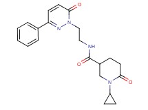1-cyclopropyl-6-oxo-N-[2-(6-oxo-3-phenyl-1(6H)-pyridazinyl)ethyl]-3-piperidinecarboxamide