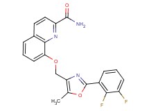 8-{[2-(2,3-difluorophenyl)-5-methyl-1,3-oxazol-4-yl]methoxy}quinoline-2-carboxamide