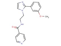 N-{2-[2-(3-methoxyphenyl)-1H-imidazol-1-yl]ethyl}isonicotinamide