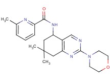 N-[7,7-dimethyl-2-(4-morpholinyl)-5,6,7,8-tetrahydro-5-quinazolinyl]-6-methyl-2-pyridinecarboxamide