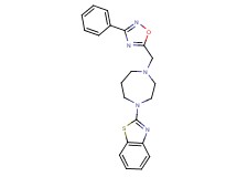 2-{4-[(3-phenyl-1,2,4-oxadiazol-5-yl)methyl]-1,4-diazepan-1-yl}-1,3-benzothiazole