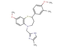 8-methoxy-2-(4-methoxy-3-methylphenyl)-5-[(4-methyl-1H-imidazol-2-yl)methyl]-2,3,4,5-tetrahydro-1,5-benzothiazepine