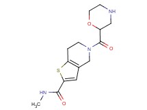 N-methyl-5-(2-morpholinylcarbonyl)-4,5,6,7-tetrahydrothieno[3,2-c]pyridine-2-carboxamide