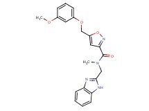 N-(1H-benzimidazol-2-ylmethyl)-5-[(3-methoxyphenoxy)methyl]-N-methyl-3-isoxazolecarboxamide