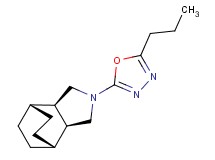(1R*,2R*,6S*,7S*)-4-(5-propyl-1,3,4-oxadiazol-2-yl)-4-azatricyclo[5.2.2.0~2,6~]undecane