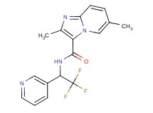 2,6-dimethyl-N-(2,2,2-trifluoro-1-pyridin-3-ylethyl)imidazo[1,2-a]pyridine-3-carboxamide