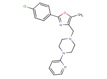 1-{[2-(4-chlorophenyl)-5-methyl-1,3-oxazol-4-yl]methyl}-4-(2-pyridinyl)piperazine