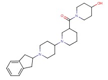 1-{[1'-(2,3-dihydro-1H-inden-2-yl)-1,4'-bipiperidin-3-yl]carbonyl}piperidin-4-ol