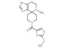 5-methyl-1'-{[2-(methylthio)-1,3-thiazol-4-yl]carbonyl}-1,5,6,7-tetrahydrospiro[imidazo[4,5-c]pyridine-4,4'-piperidine]