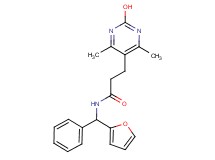 N-[2-furyl(phenyl)methyl]-3-(2-hydroxy-4,6-dimethylpyrimidin-5-yl)propanamide