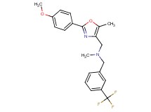 1-[2-(4-methoxyphenyl)-5-methyl-1,3-oxazol-4-yl]-N-methyl-N-[3-(trifluoromethyl)benzyl]methanamine