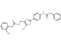 2-(2-methylphenyl)-N-[(5-methyl-2-{4-[(phenylacetyl)amino]phenyl}-1,3-oxazol-4-yl)methyl]acetamide