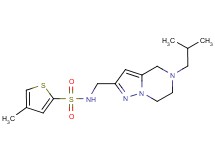 N-[(5-isobutyl-4,5,6,7-tetrahydropyrazolo[1,5-a]pyrazin-2-yl)methyl]-4-methylthiophene-2-sulfonamide