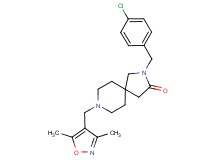 2-(4-chlorobenzyl)-8-[(3,5-dimethylisoxazol-4-yl)methyl]-2,8-diazaspiro[4.5]decan-3-one