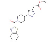 methyl {5-[1-(4,5,6,7-tetrahydro-1,3-benzothiazol-2-ylcarbonyl)piperidin-4-yl]-1H-pyrazol-3-yl}acetate