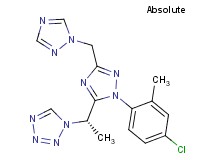 1-{(1S)-1-[1-(4-chloro-2-methylphenyl)-3-(1H-1,2,4-triazol-1-ylmethyl)-1H-1,2,4-triazol-5-yl]ethyl}-1H-tetrazole